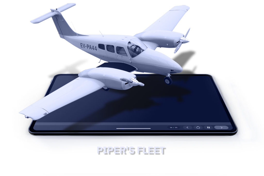 tablet with 3D model of Piper